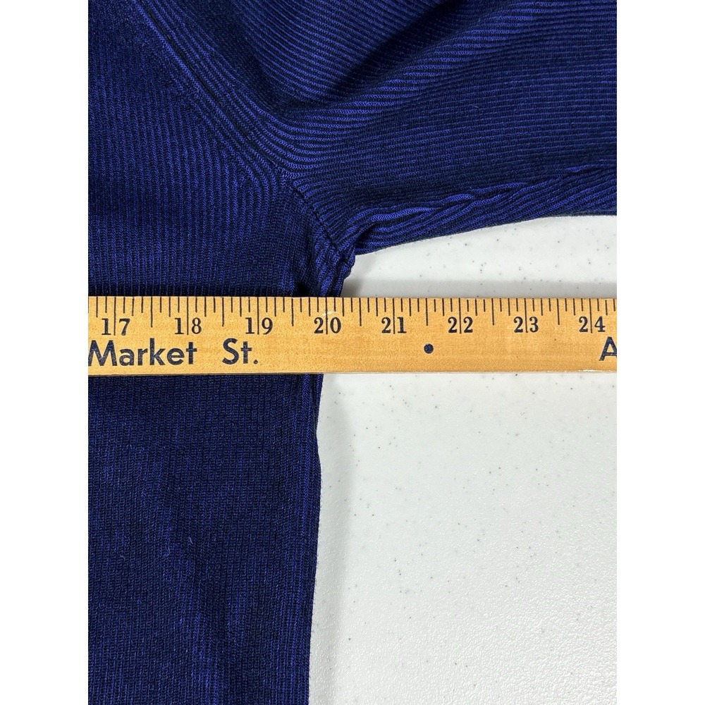Banana Republic Sweater Mens M Blue 1/4 Zip Long Sleeve Supima Cotton NEW - Picture 6 of 7